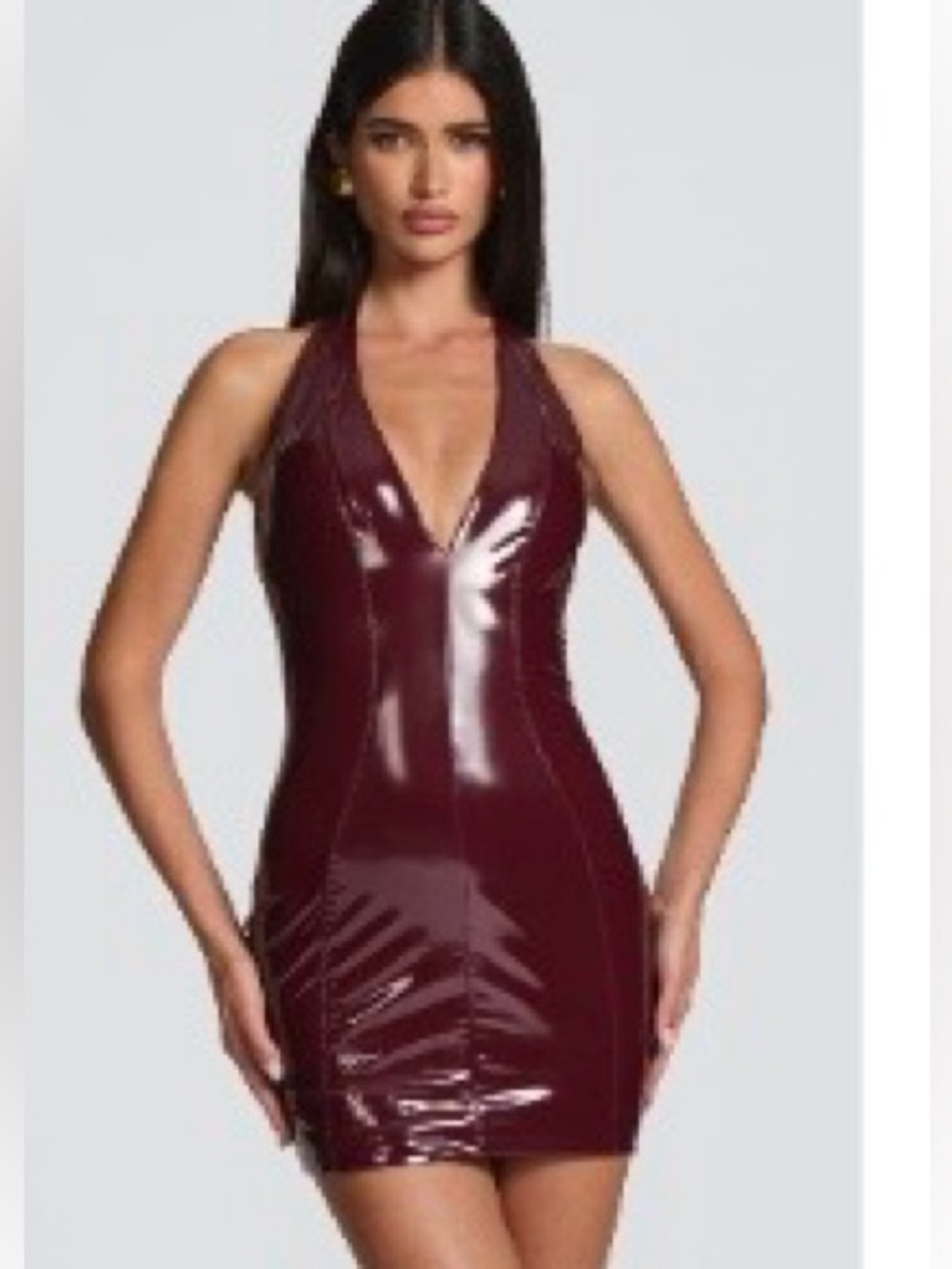 Brooke mini dress cherry lacquer